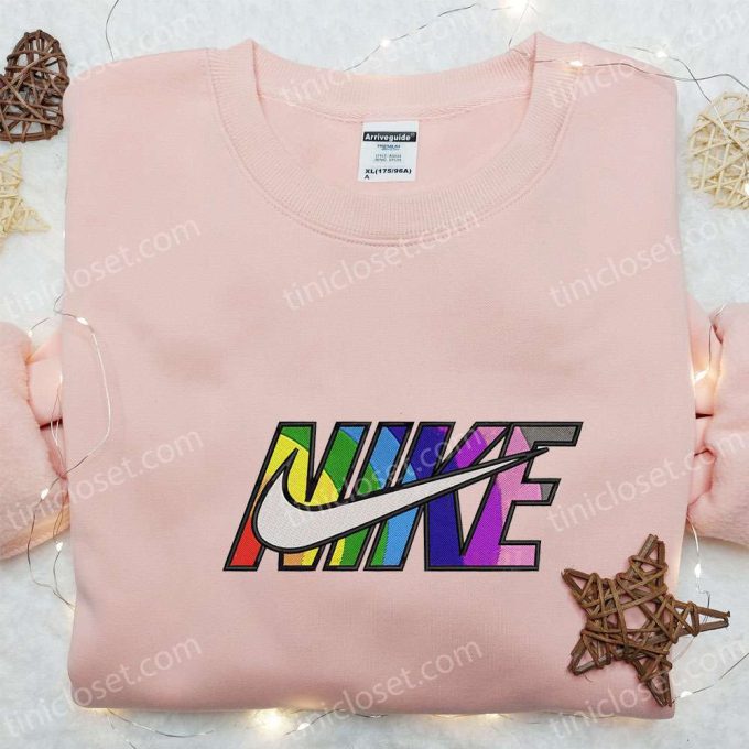 Colorful Nike Embroidered Hoodie & Shirt: Best Family Gift Ideas