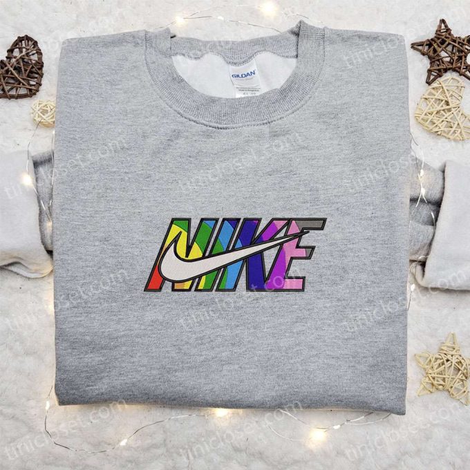 Colorful Nike Embroidered Hoodie & Shirt: Best Family Gift Ideas