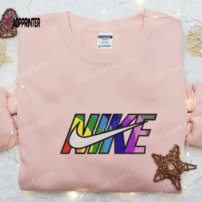 Colorful Nike Embroidered Hoodie & Shirt: Best Family Gift Ideas