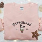 Disneyland Pluto Est 1955 Embroidered Shirt: Spooky Disney Halloween Gift for Family