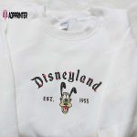 Disneyland Pluto Est 1955 Embroidered Shirt: Spooky Disney Halloween Gift for Family