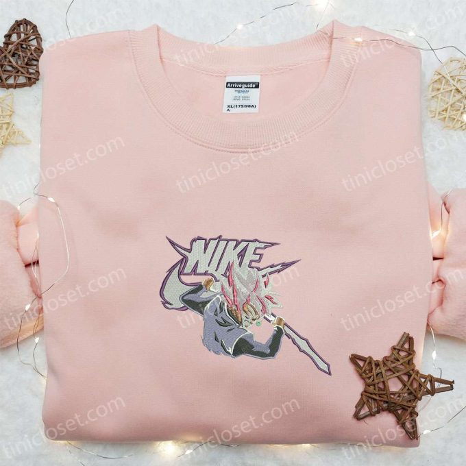 Goku Super Saiyan Rose x Nike Anime Embroidered Tshirt – Dragon Ball & Nike Inspired Shirt