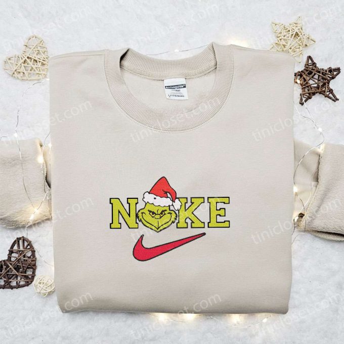 Grinch x Nike Movie Embroidered Hoodie & Shirt: Best Christmas Gift Ideas for Family