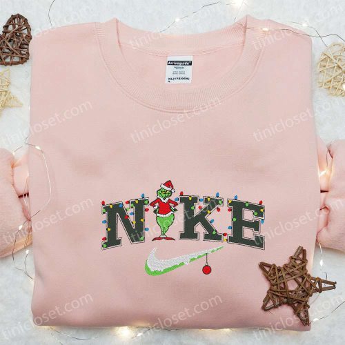 Grinch Xmas x Nike Movie Embroidered Sweatshirt – Best Christmas Gift Idea