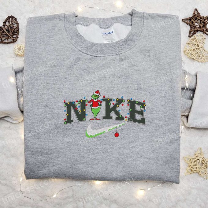 Grinch Xmas x Nike Movie Embroidered Sweatshirt – Best Christmas Gift Idea