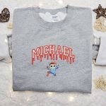 Spooky Michael Myers Stitch Embroidered Shirt – Horror Movie Characters for a Creepy Look