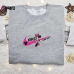 Minnie Mouse x Nike Cartoon Embroidered Hoodie: Best Disney Characters Shirt Perfect Family Gift