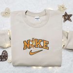 Nike Cartoon x Tigger Embroidered Sweatshirt: Disney Characters Shirt Perfect Family Gift