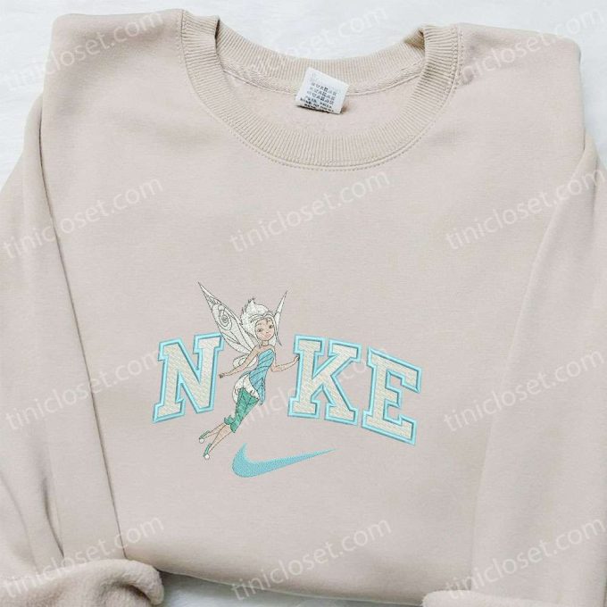 Nike Cartoon x Tinkerbell Embroidered Sweatshirt & Disney Characters Shirt: Best Family Gift Ideas