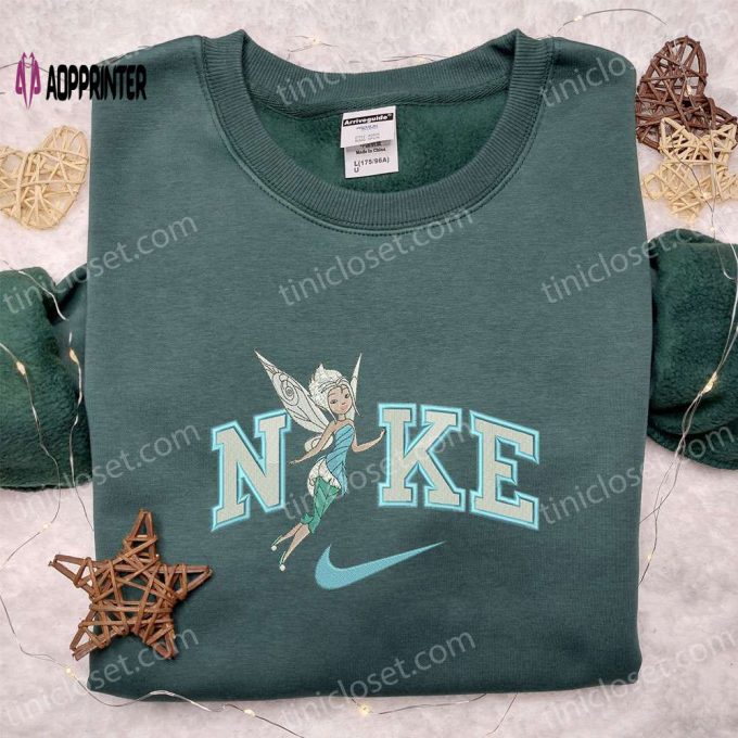 Nike Cartoon x Tinkerbell Embroidered Sweatshirt & Disney Characters Shirt: Best Family Gift Ideas