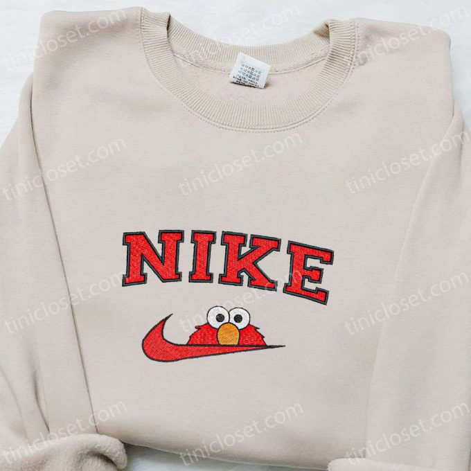 Nike x Elmo Cartoon Embroidered Sweatshirt – Best Nike Inspired Gift for Family