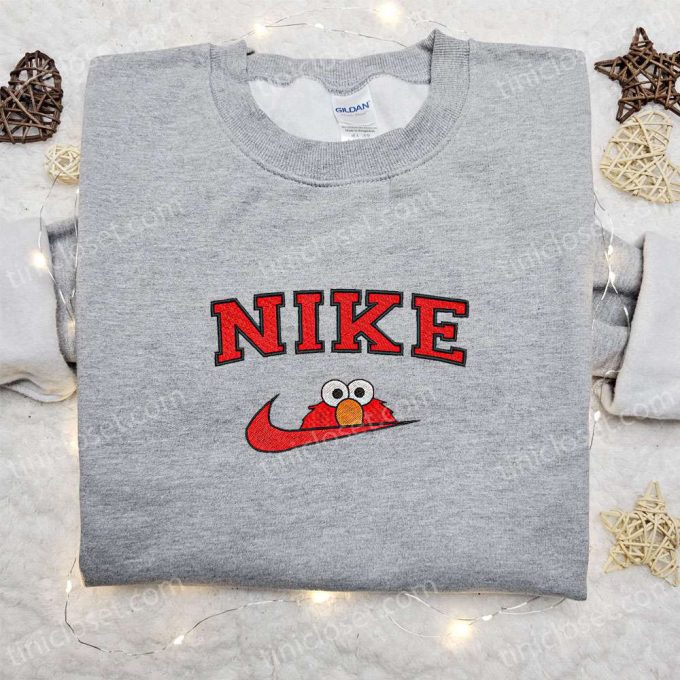 Nike x Elmo Cartoon Embroidered Sweatshirt – Best Nike Inspired Gift for Family