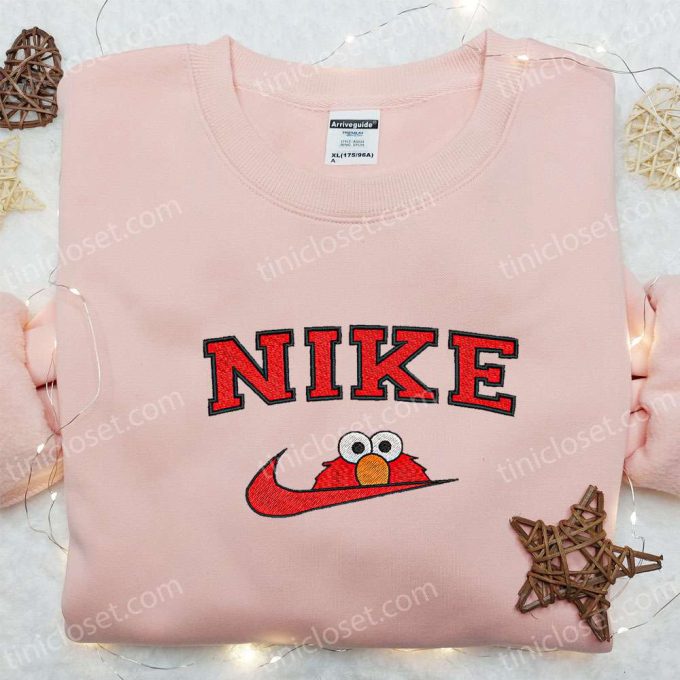 Nike x Elmo Cartoon Embroidered Sweatshirt – Best Nike Inspired Gift for Family