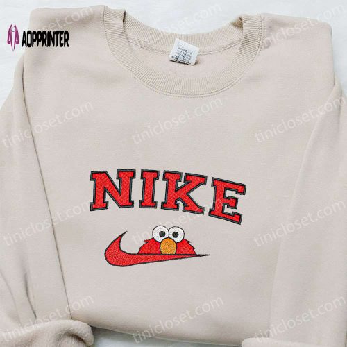 Nike x Elmo Cartoon Embroidered Sweatshirt – Best Nike Inspired Gift for Family