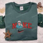 Nike x Jason Voorhees Killer Hoodie Horror Movie Sweatshirt & T-shirt Embroidered Collection