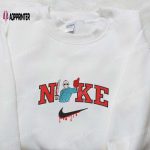 Nike x Jason Voorhees Super Like Killer Embroidered Hoodie: Horror Movie Sweatshirt & Nike Inspired T-shirt