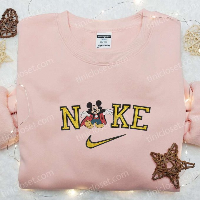 Nike x Mickey Magician Embroidered Shirt & Disney Halloween Hoodie: Spooky Nike Inspired Sweatshirt