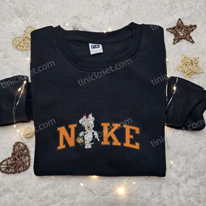 Spooky Disney Halloween Embroidered Shirt Hoodie & Sweatshirt by Nike x Mummy Minnie – Shop Now!