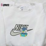 Pokemon Embroidered Shirt: Nike x Piplup Anime Inspired T-Shirt