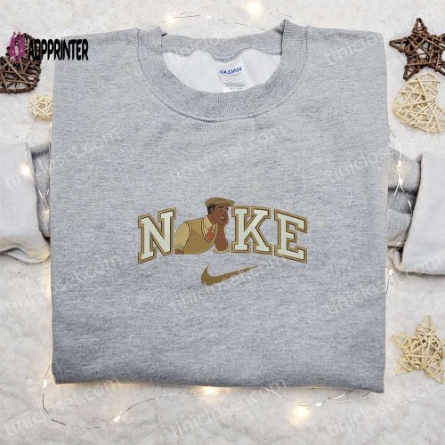 Nike x Prince Naveen Cartoon Sweatshirt: Disney Characters Embroidered Shirt Best Family Gift