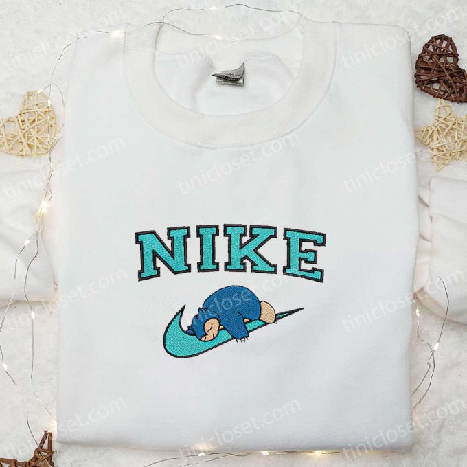 Nike x Snorlax Anime Sweatshirt & Pokemon Embroidered Shirt: Best Family Gift Ideas