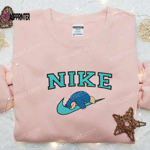 Nike x Snorlax Anime Sweatshirt & Pokemon Embroidered Shirt: Best Family Gift Ideas