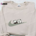 Panda x Swoosh Embroidered Hoodie & Animal Shirt: Perfect Family Gift Ideas