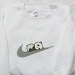 Panda x Swoosh Embroidered Hoodie & Animal Shirt: Perfect Family Gift Ideas