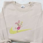 Piglet Cartoon x Swoosh Hoodie & Disney Characters Shirt: Best Family Gift Ideas