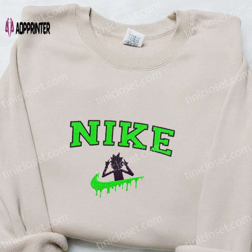Rick Sanchez x Nike Cartoon Embroidered Sweatshirt: Best Gift for Family Rick and Morty Embroidered Shirt