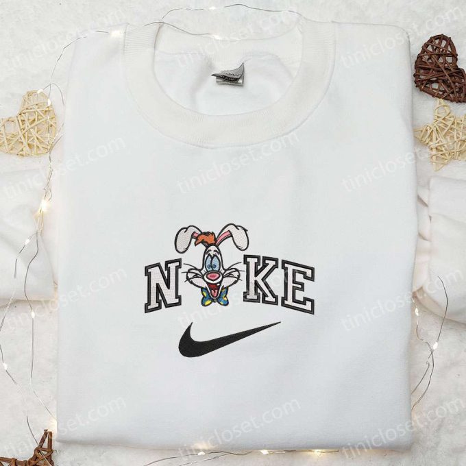 Roger Rabbit x Nike Cartoon Embroidered Sweatshirt Disney Characters Shirt Best Family Gift Ideas