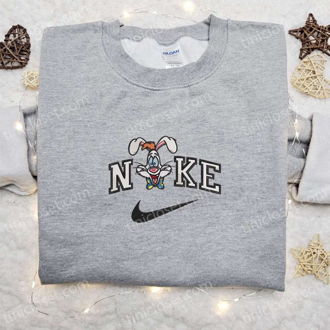 Roger Rabbit x Nike Cartoon Embroidered Sweatshirt Disney Characters Shirt Best Family Gift Ideas