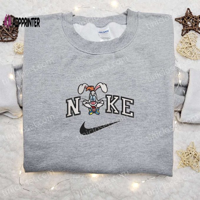 Roger Rabbit x Nike Cartoon Embroidered Sweatshirt Disney Characters Shirt Best Family Gift Ideas