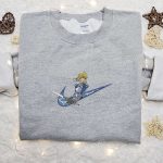 Saber x Swoosh Anime Sweatshirt: Nike Inspired Embroidered Shirt Top Family Gift