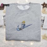 Saber x Swoosh Anime Sweatshirt: Nike Inspired Embroidered Shirt Top Family Gift