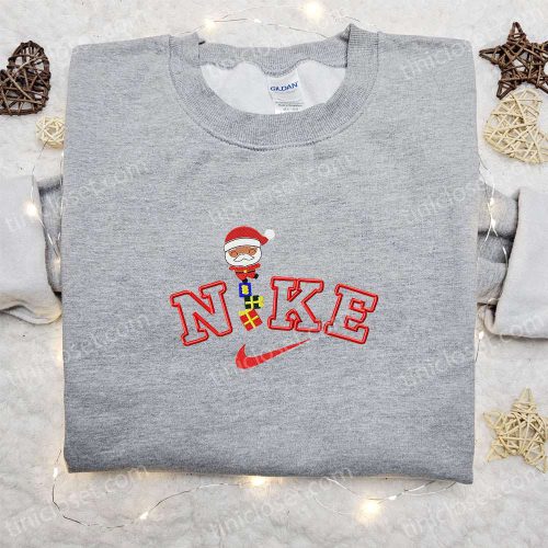 Santa Claus x Nike Embroidered Sweatshirt: Best Christmas Gift Idea for Family