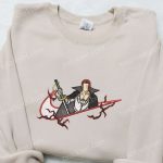 Shank Haki x Swoosh Anime Embroidered Sweatshirt – Cool Anime Clothing Perfect Family Gift