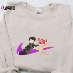 Shigeo Kageyama x Swoosh Anime Sweatshirt Cool Embroidered Clothing for Family Best Gift Ideas