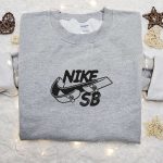 Skateboard x Swoosh Embroidered Sweatshirt: Nike Inspired Shirt Best Gift for Family