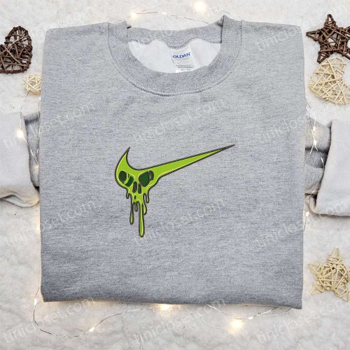 Skull Melt x Nike Embroidered Sweatshirt – Halloween Shirt Best Gift Idea for Family