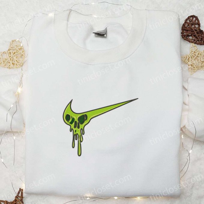 Skull Melt x Nike Embroidered Sweatshirt – Halloween Shirt Best Gift Idea for Family