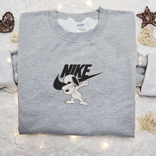 Disney Snoopy Swag x Swoosh Cartoon Sweatshirt: Best Family Gift with Embroidered Disney Characters