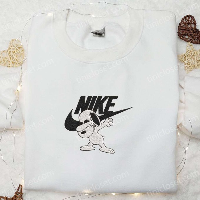 Disney Snoopy Swag x Swoosh Cartoon Sweatshirt: Best Family Gift with Embroidered Disney Characters