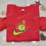 Spongebob Basket x Swoosh Cartoon Hoodie Disney Characters Shirt: Best Family Gift Ideas