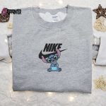 Stitch Disney x Nike Cartoon Embroidered Hoodie & Characters Shirt – Best Family Gift Ideas