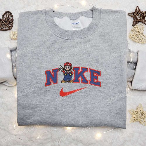 Super Mario x Nike Embroidered Sweatshirt: Best Nike-Inspired Gift for Family