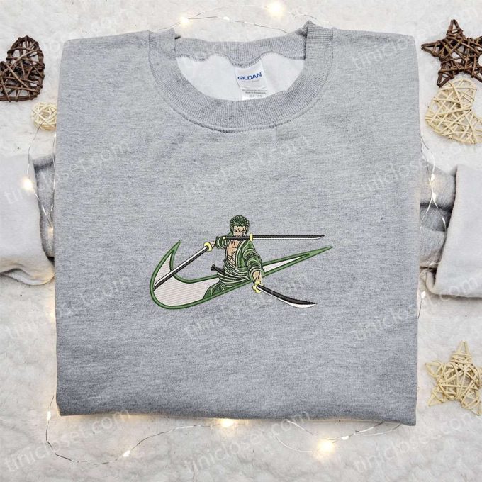 Swoosh Anime x Roronoa Zoro Hoodie & One Piece Shirt: Perfect Family Gift Ideas