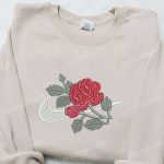 Swoosh x Rose Embroidered Hoodie & Nike Inspired Shirt: Best Family Gift Ideas