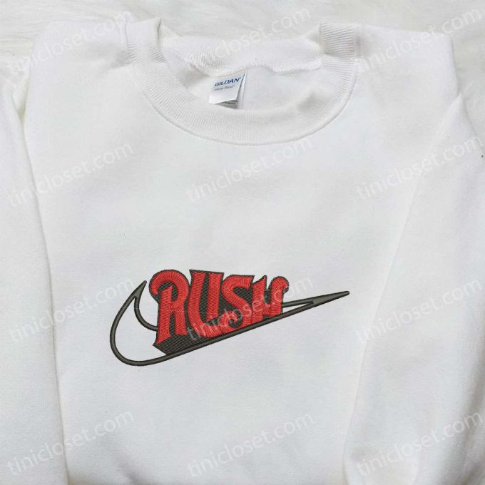 Swoosh x Rush Embroidered Hoodie & Nike Inspired Shirt – Best Family Gift Ideas