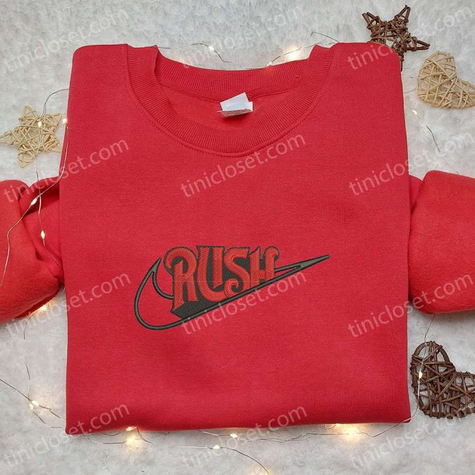 Swoosh x Rush Embroidered Hoodie & Nike Inspired Shirt – Best Family Gift Ideas